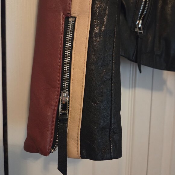 Vintage Wilsons Women's Moto Leather Biker Jacket - XS - Picture 4 of 5